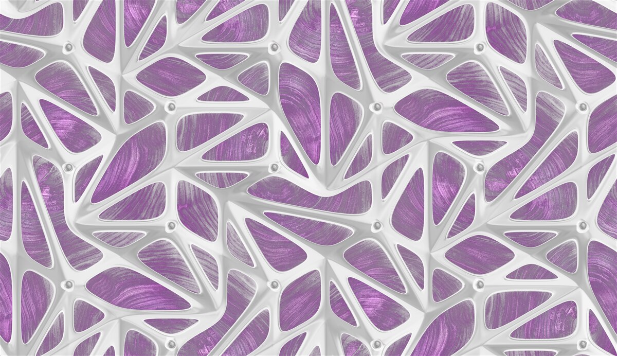 Fototapet modele în alb și violet