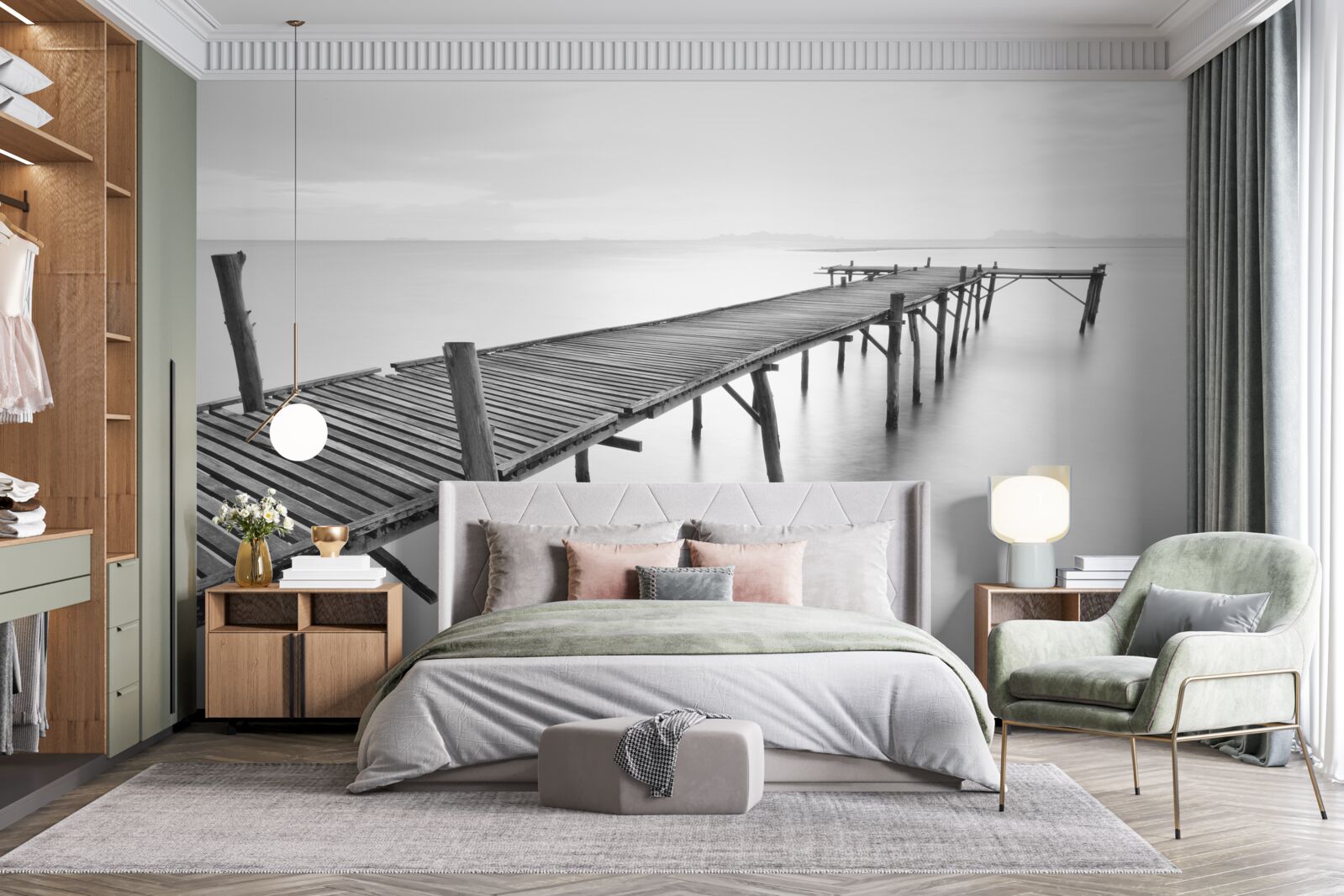 Fototapet pod plutitor lung