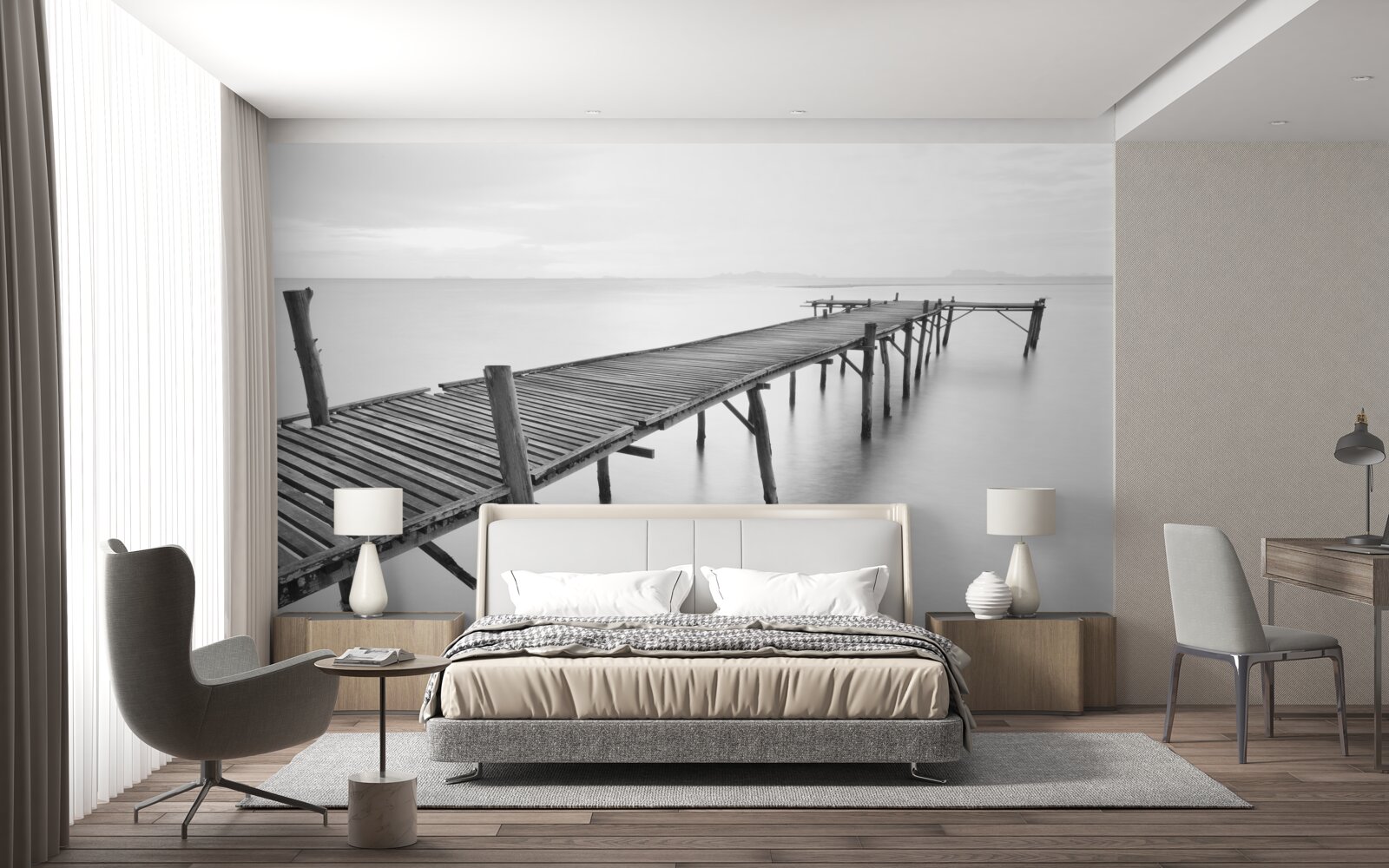 Fototapet pod plutitor lung