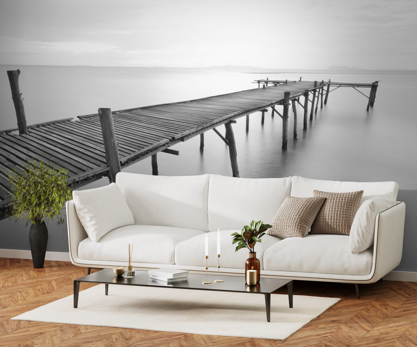 Fototapet pod plutitor lung