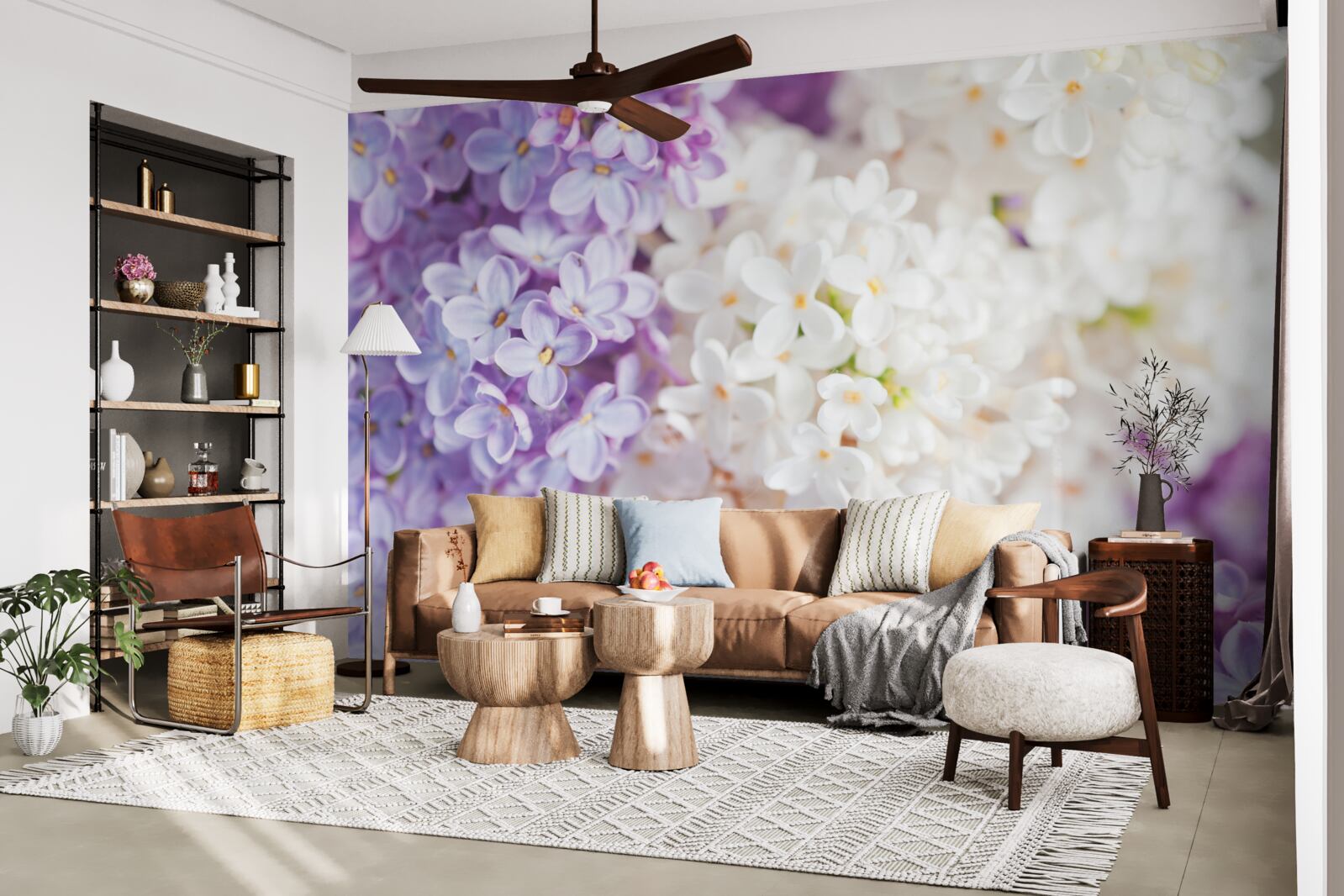 Fototapet liliac în floare primăvara