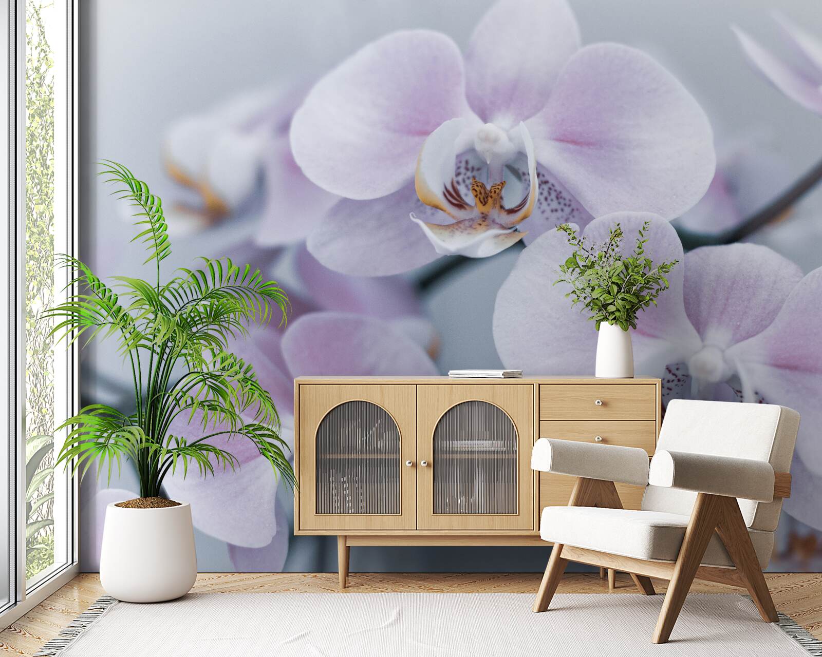 Fototapet flori mari de orhidee