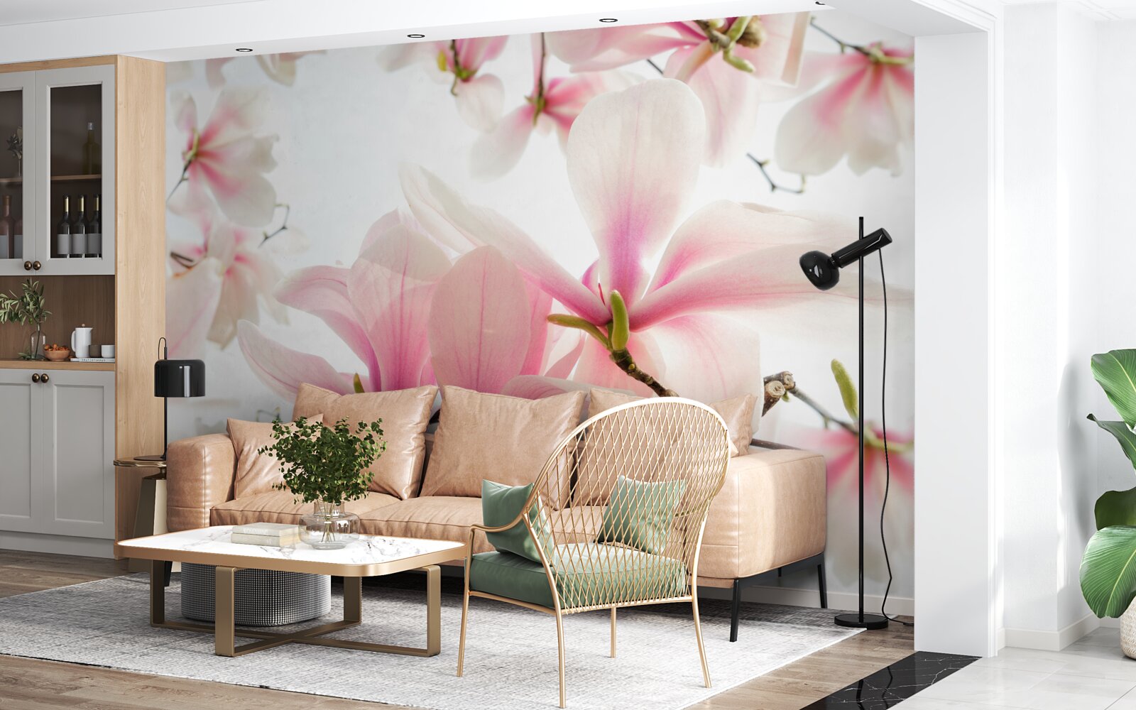 Fototapet magnolii în floare