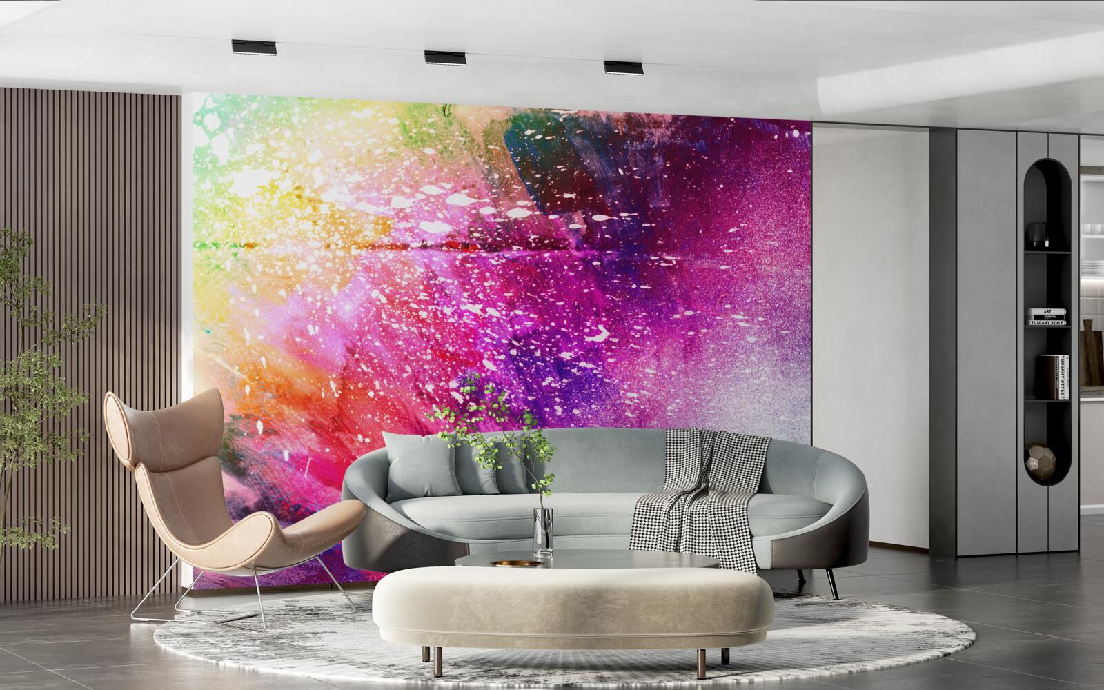 Fototapet fundal cu culori bogate și vii