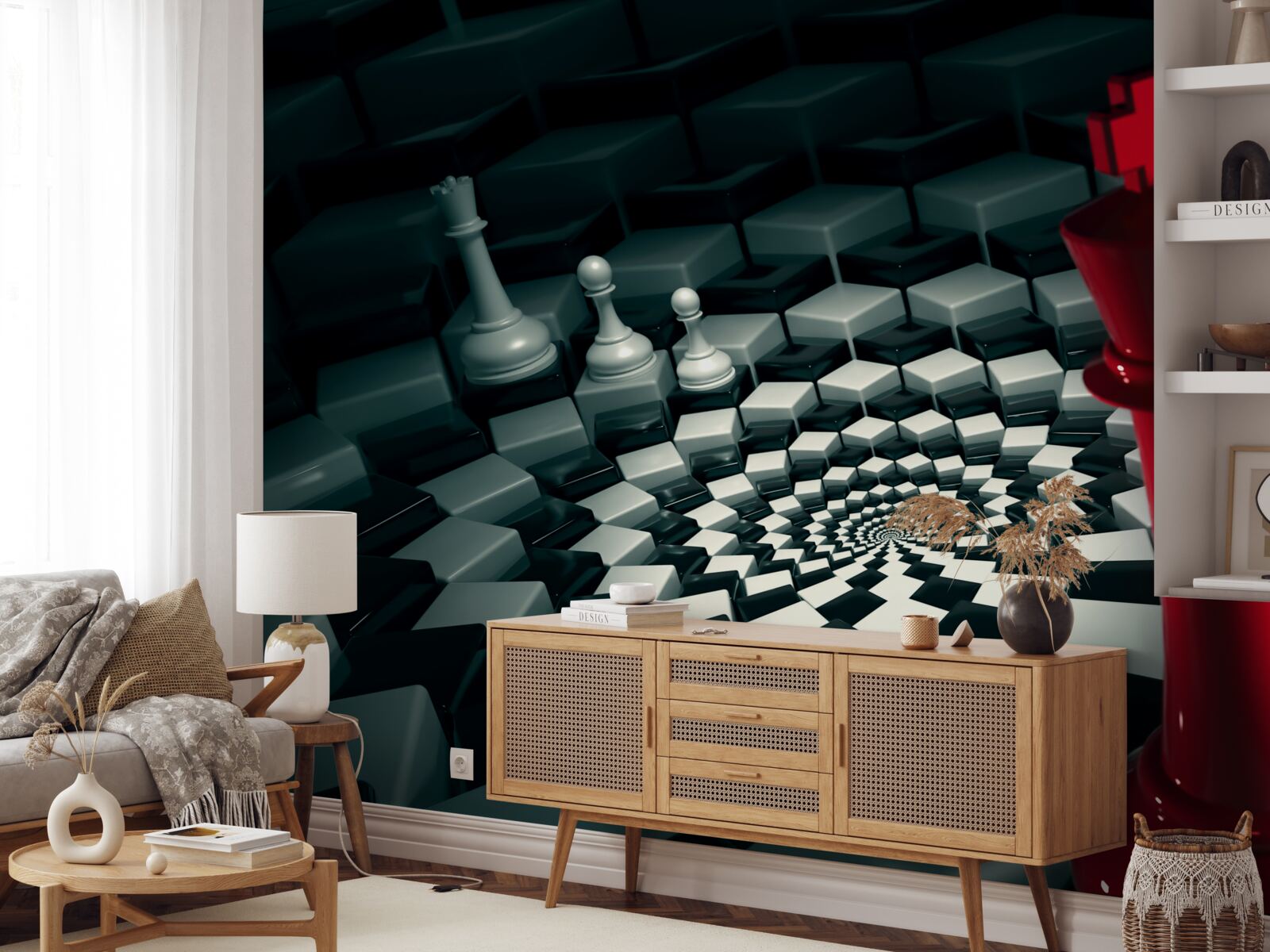 Fototapet piese mari de șah