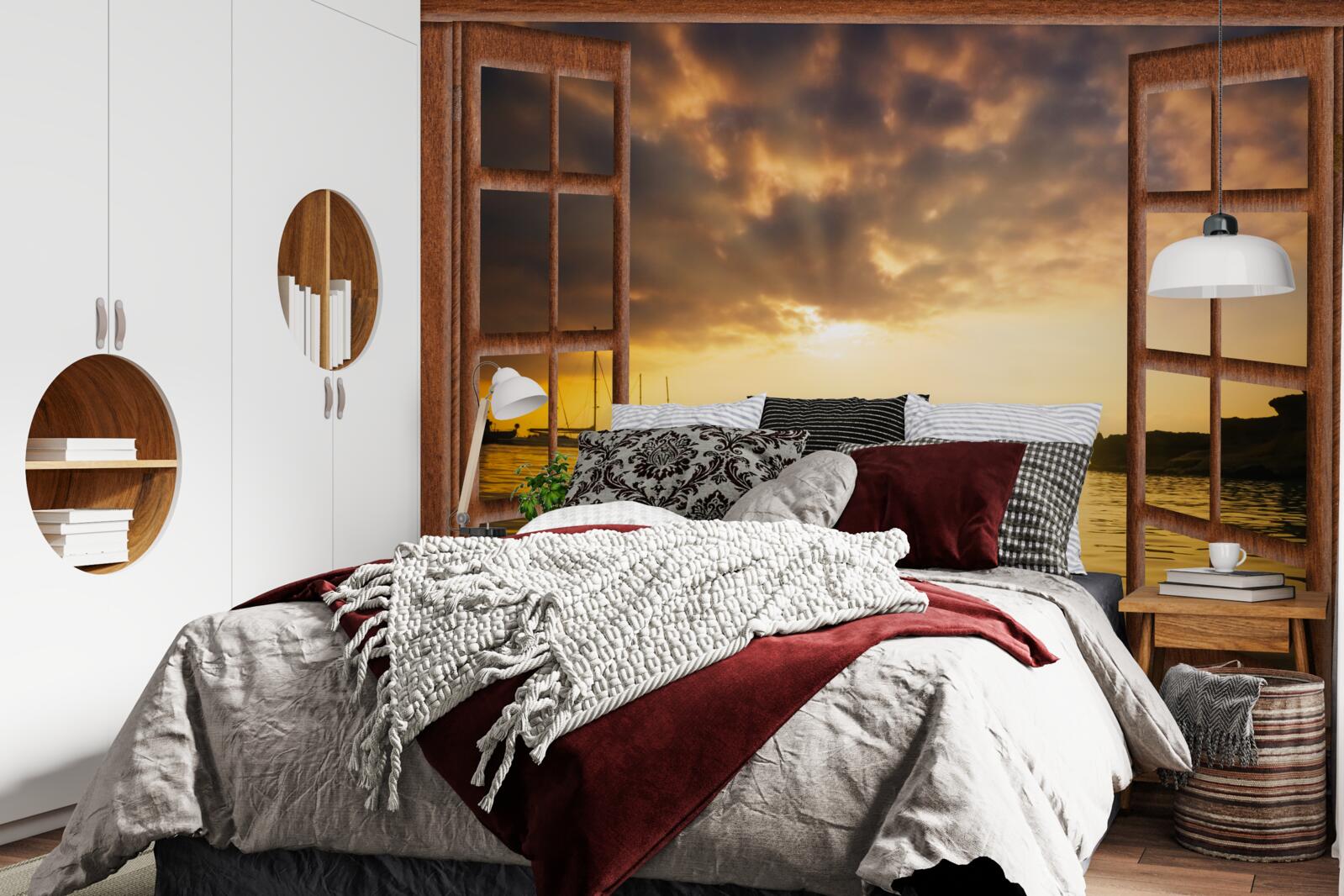 Fototapet peisaj magnific în afara ferestrei