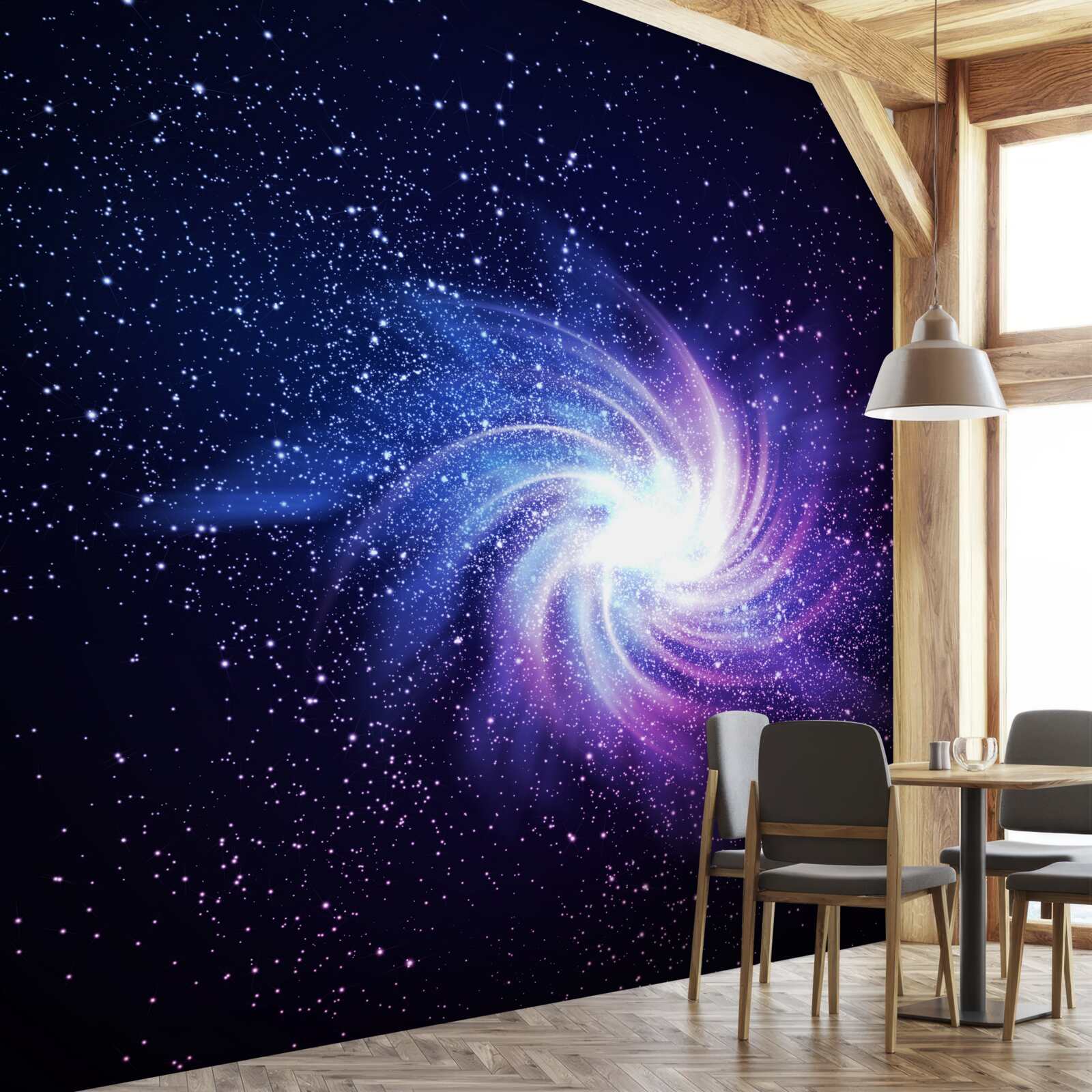 Fototapet un vortex în spațiu printre stele