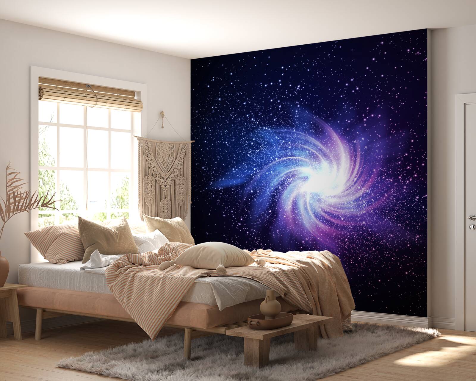 Fototapet un vortex în spațiu printre stele