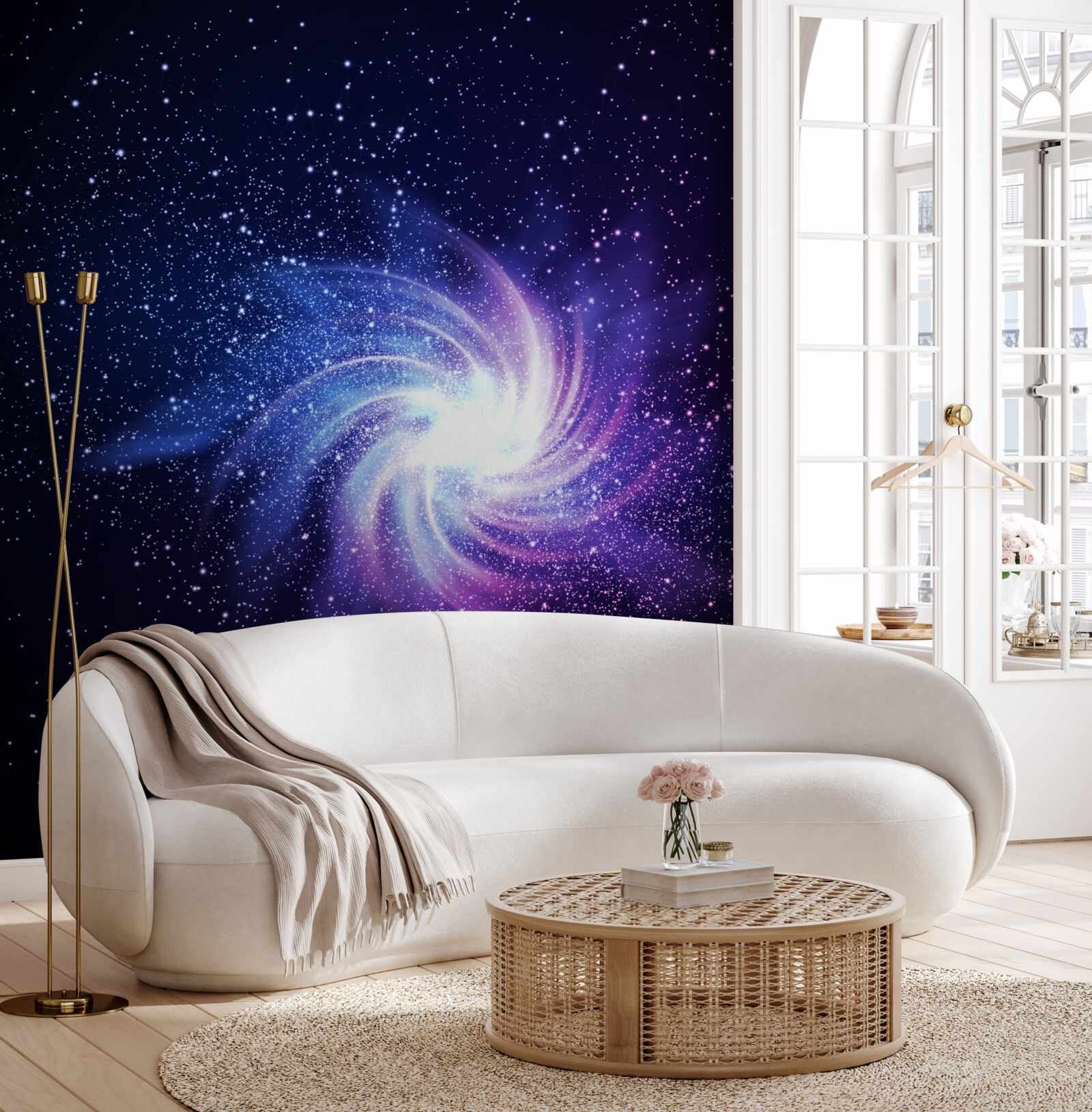 Fototapet un vortex în spațiu printre stele