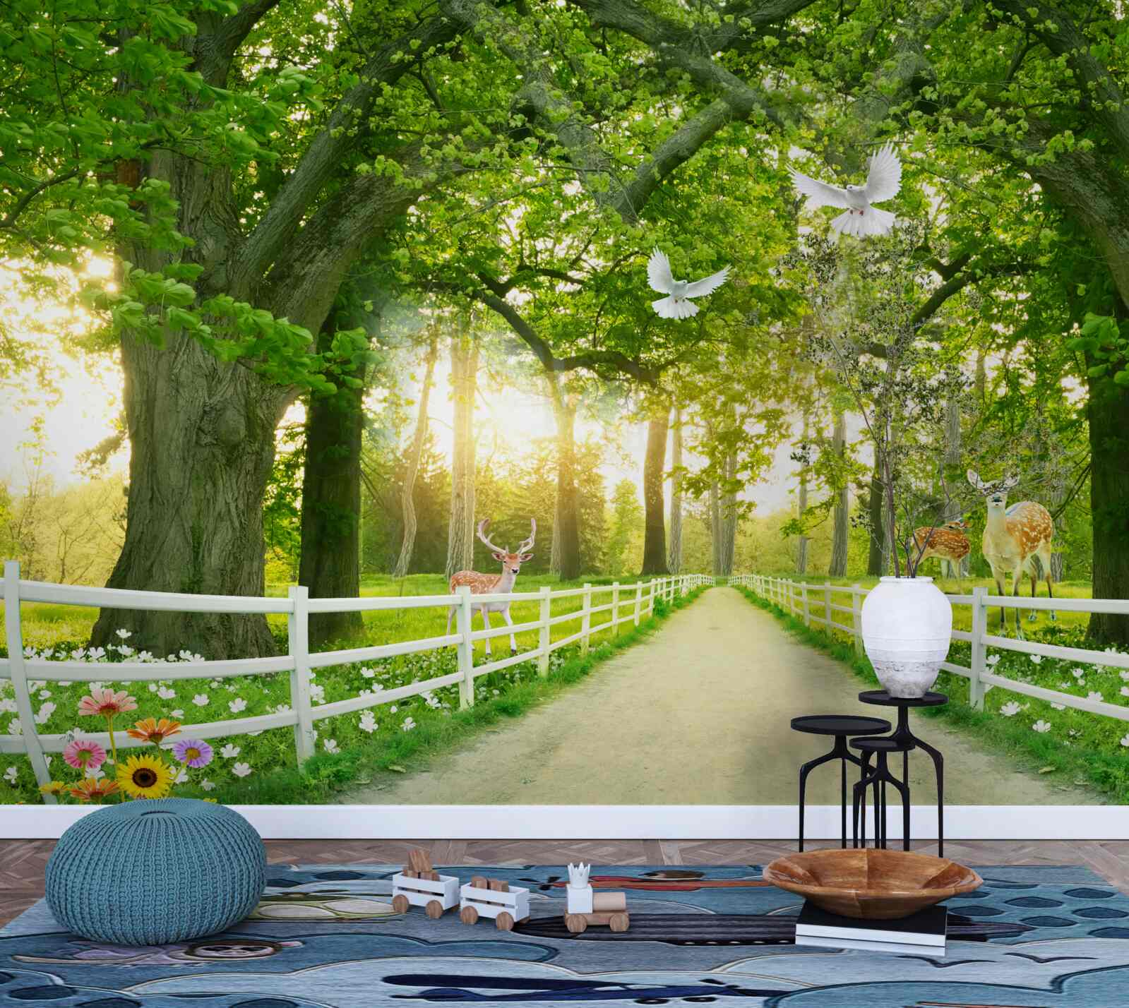 Fototapet o cale pentru plimbări romantice