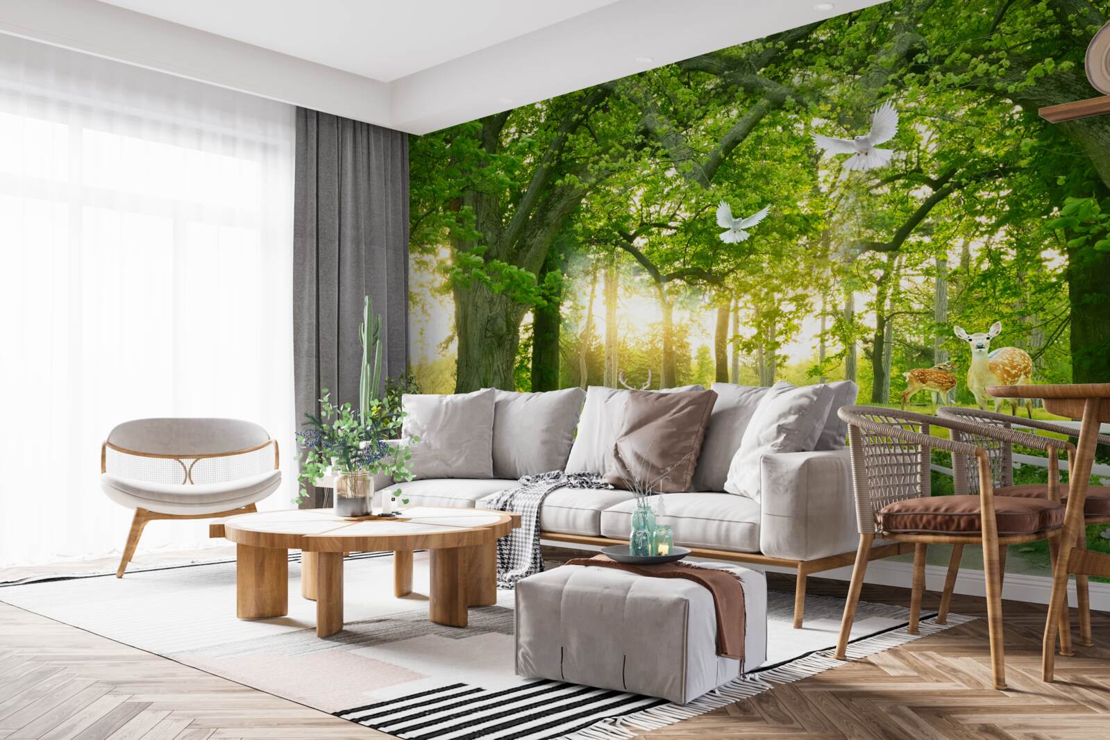 Fototapet o cale pentru plimbări romantice