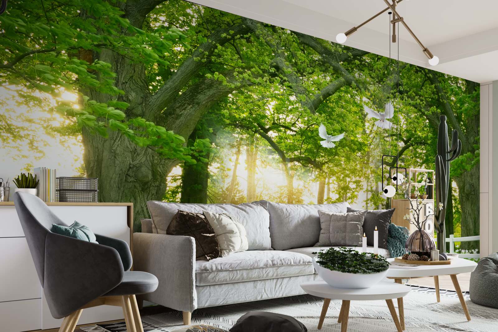 Fototapet o cale pentru plimbări romantice