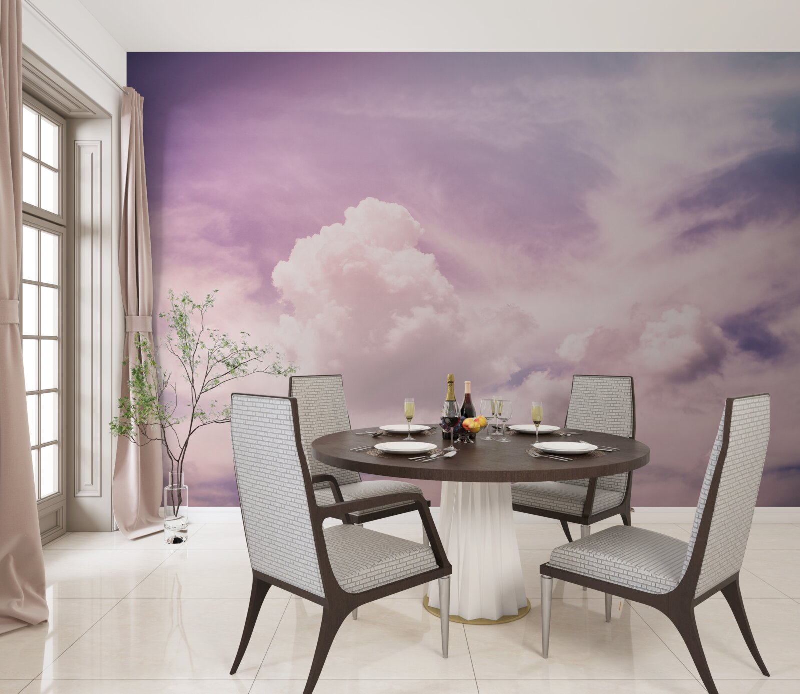 Fototapet cer moale cu nori