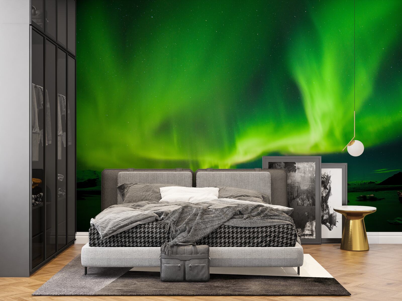 Fototapet aurora boreală captivantă și magnifică