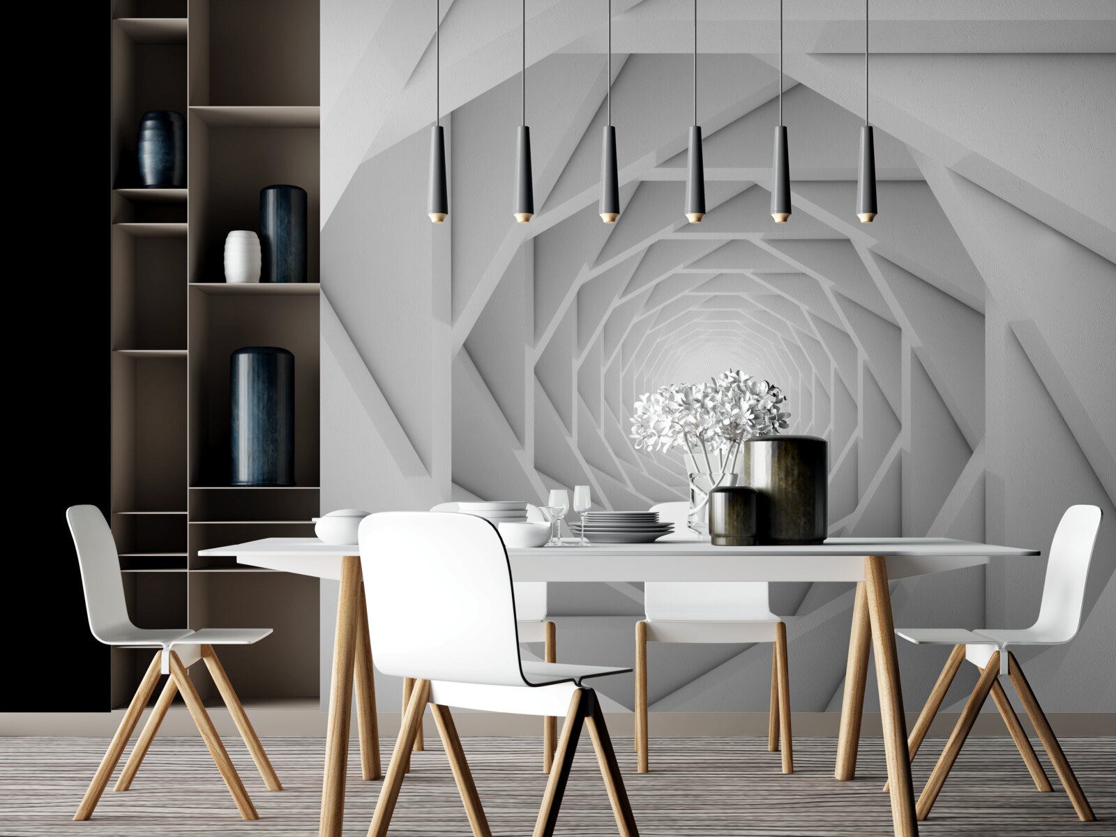 Fototapet pasaj sinuos clar