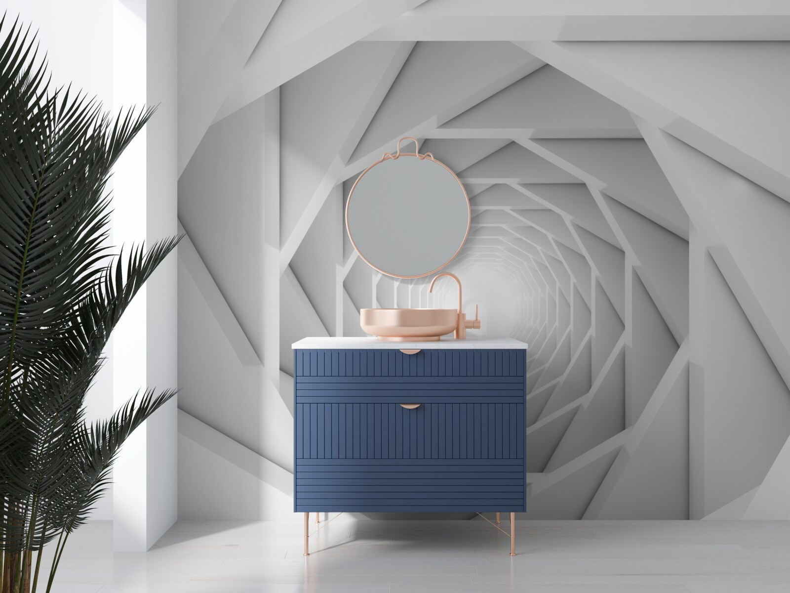 Fototapet pasaj sinuos clar