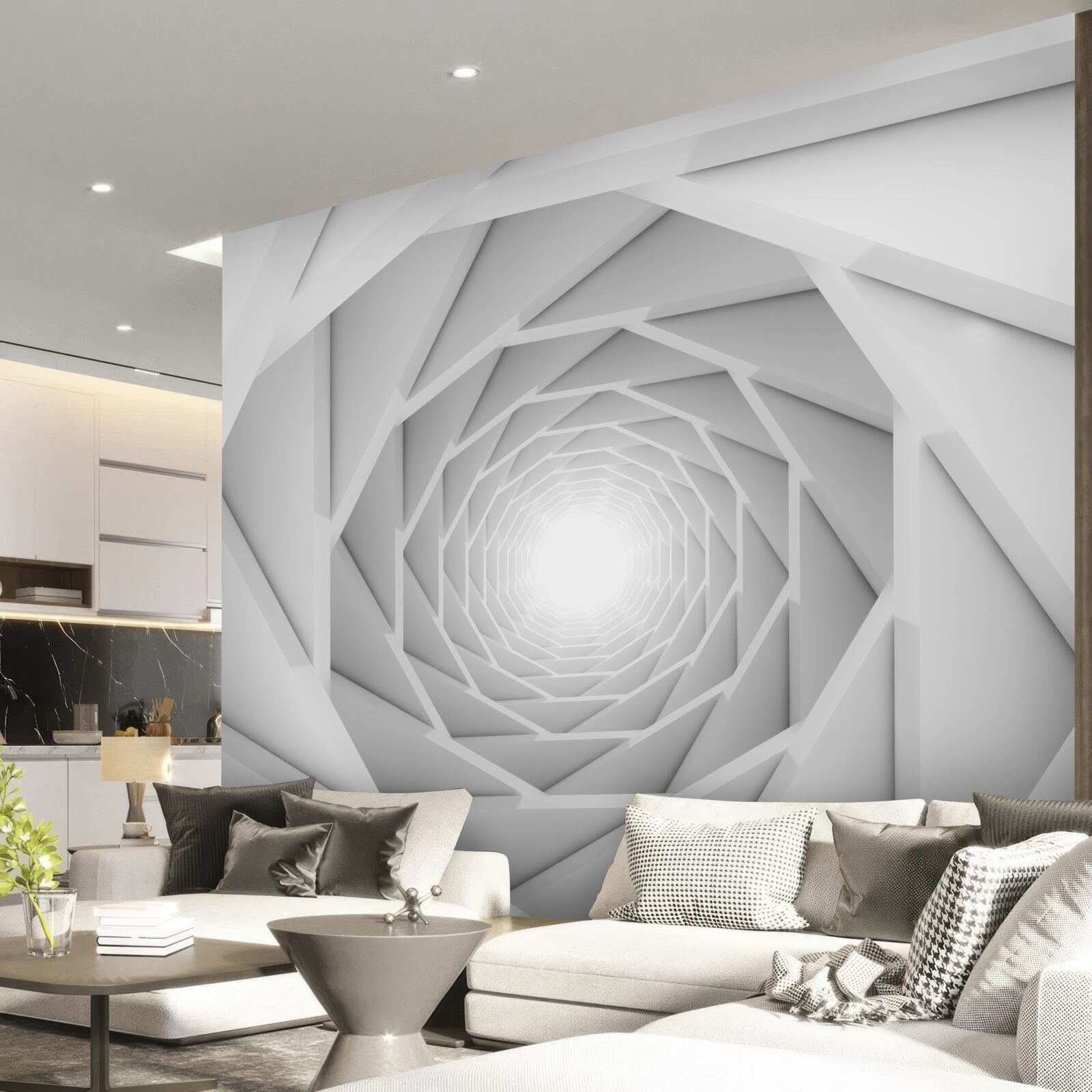 Fototapet pasaj sinuos clar