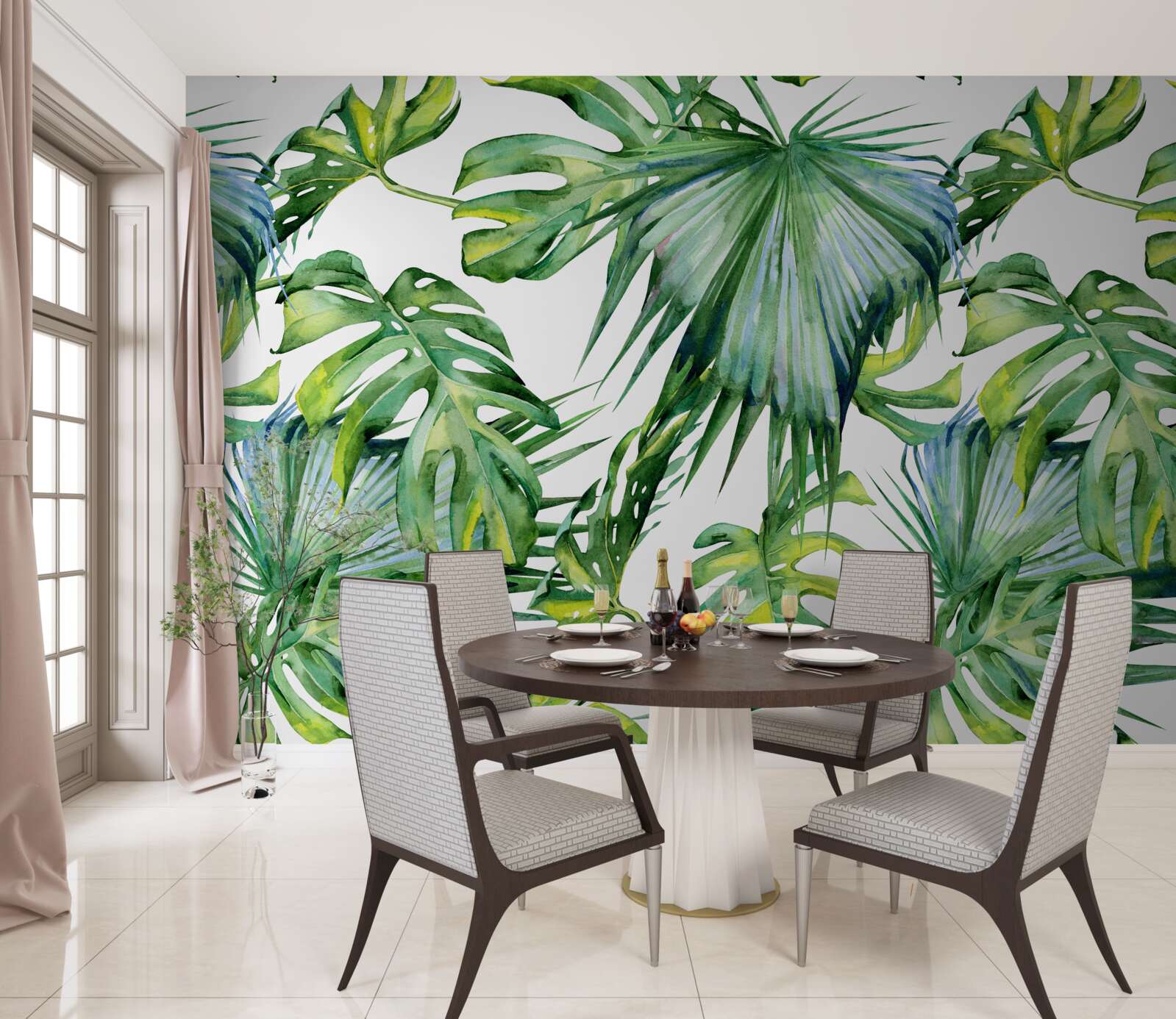 Fototapet varietate mare de plante verzi