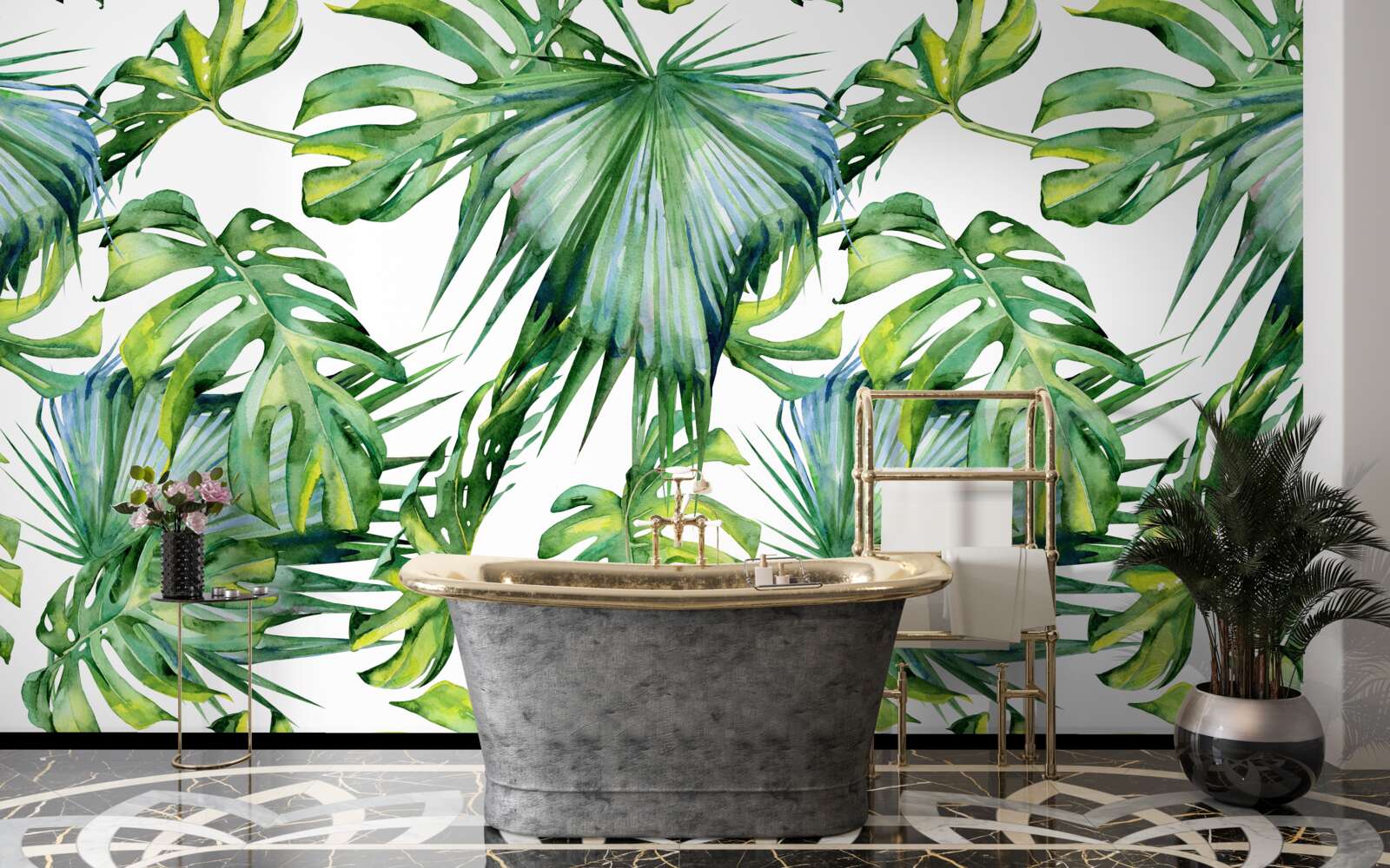 Fototapet varietate mare de plante verzi