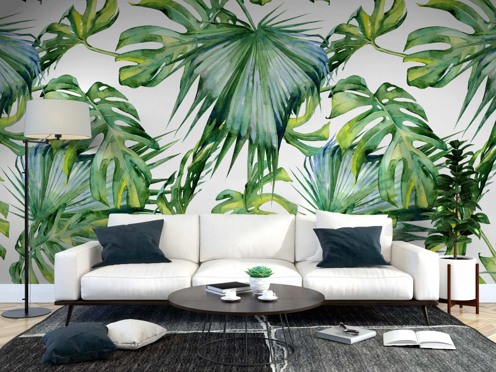 Fototapet varietate mare de plante verzi