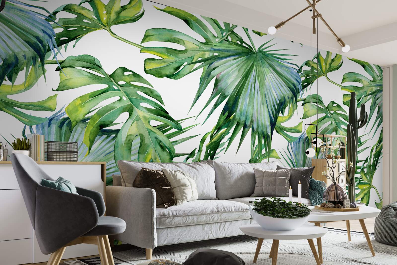 Fototapet varietate mare de plante verzi