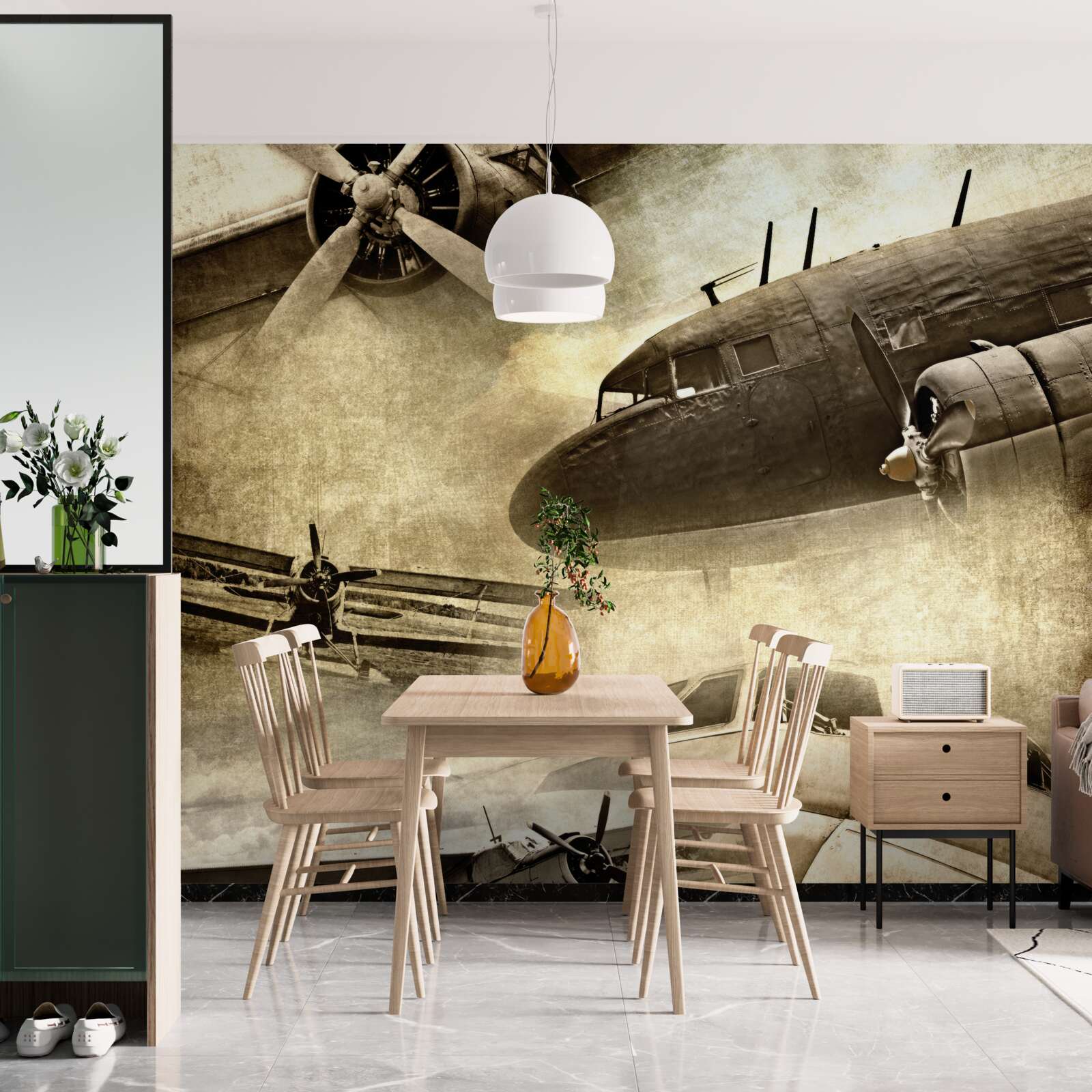 Fototapet aeronava descrisă