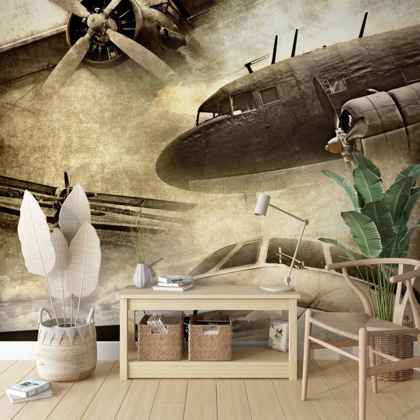 Fototapet aeronava descrisă