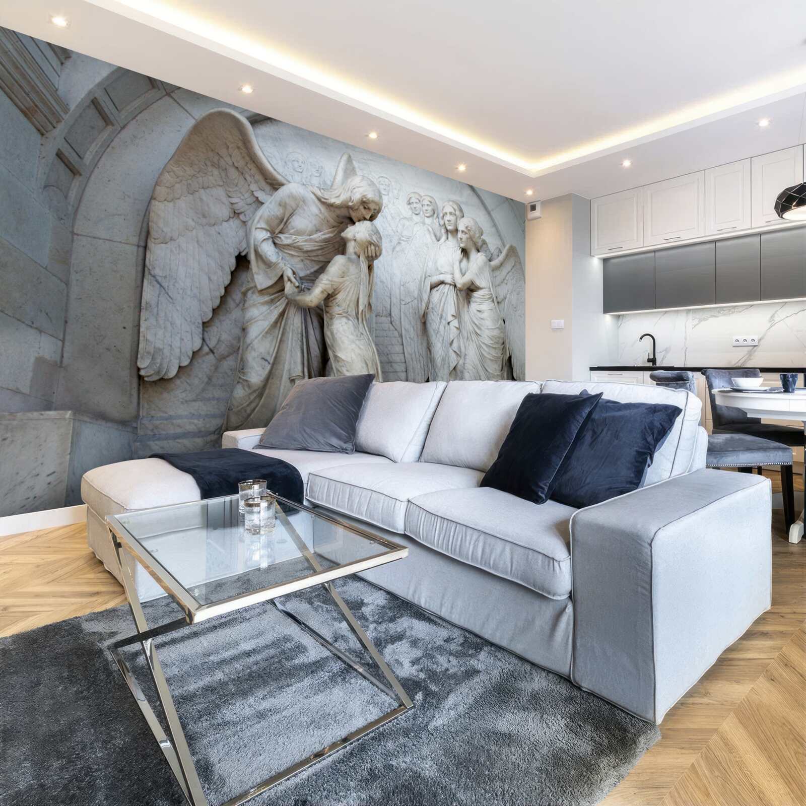 Fototapet compoziție de sculpturi de îngeri