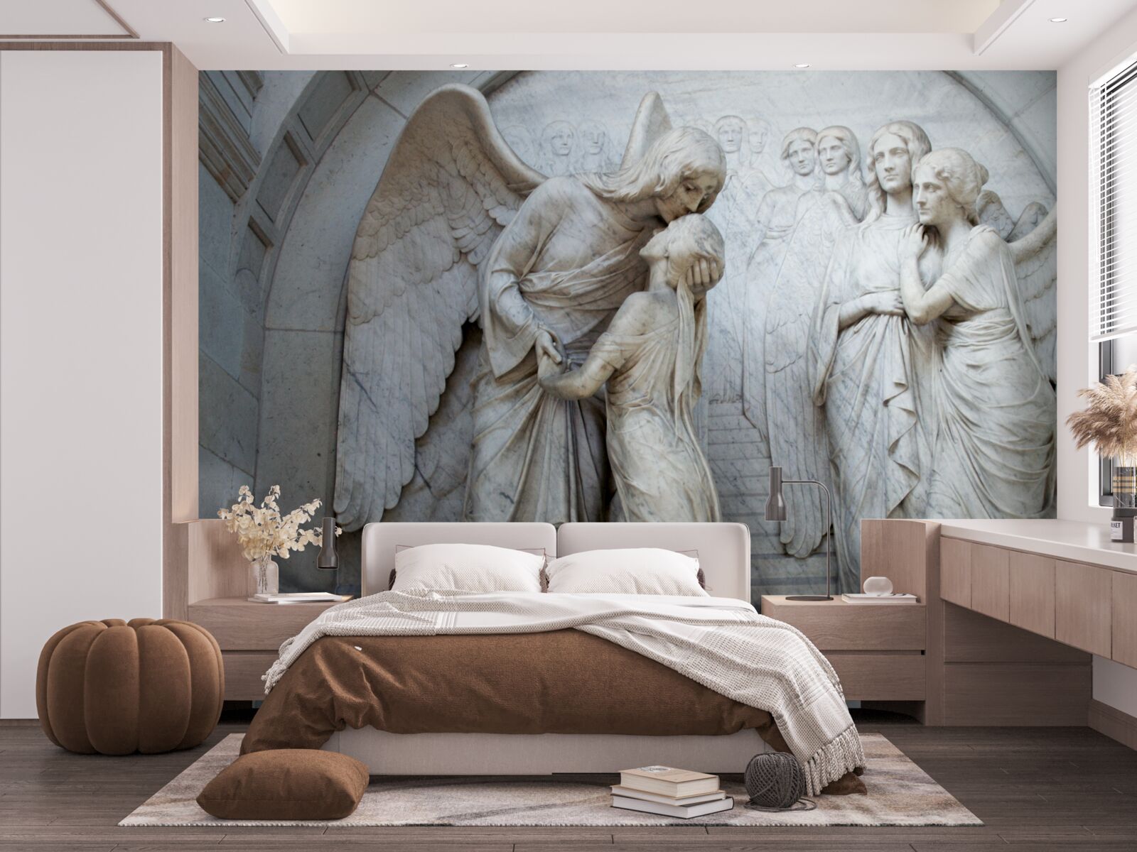 Fototapet compoziție de sculpturi de îngeri