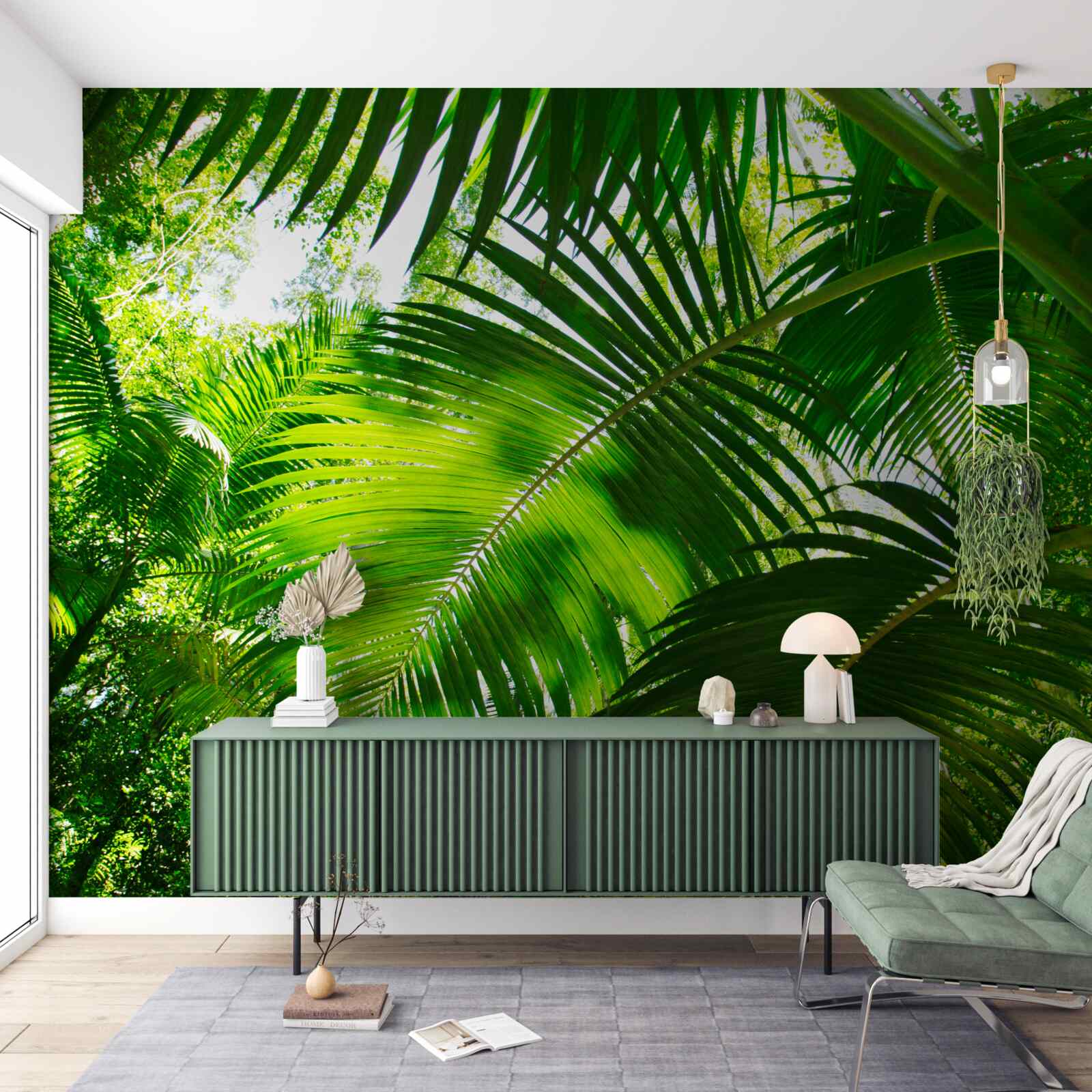 Fototapet frunze verzi mari