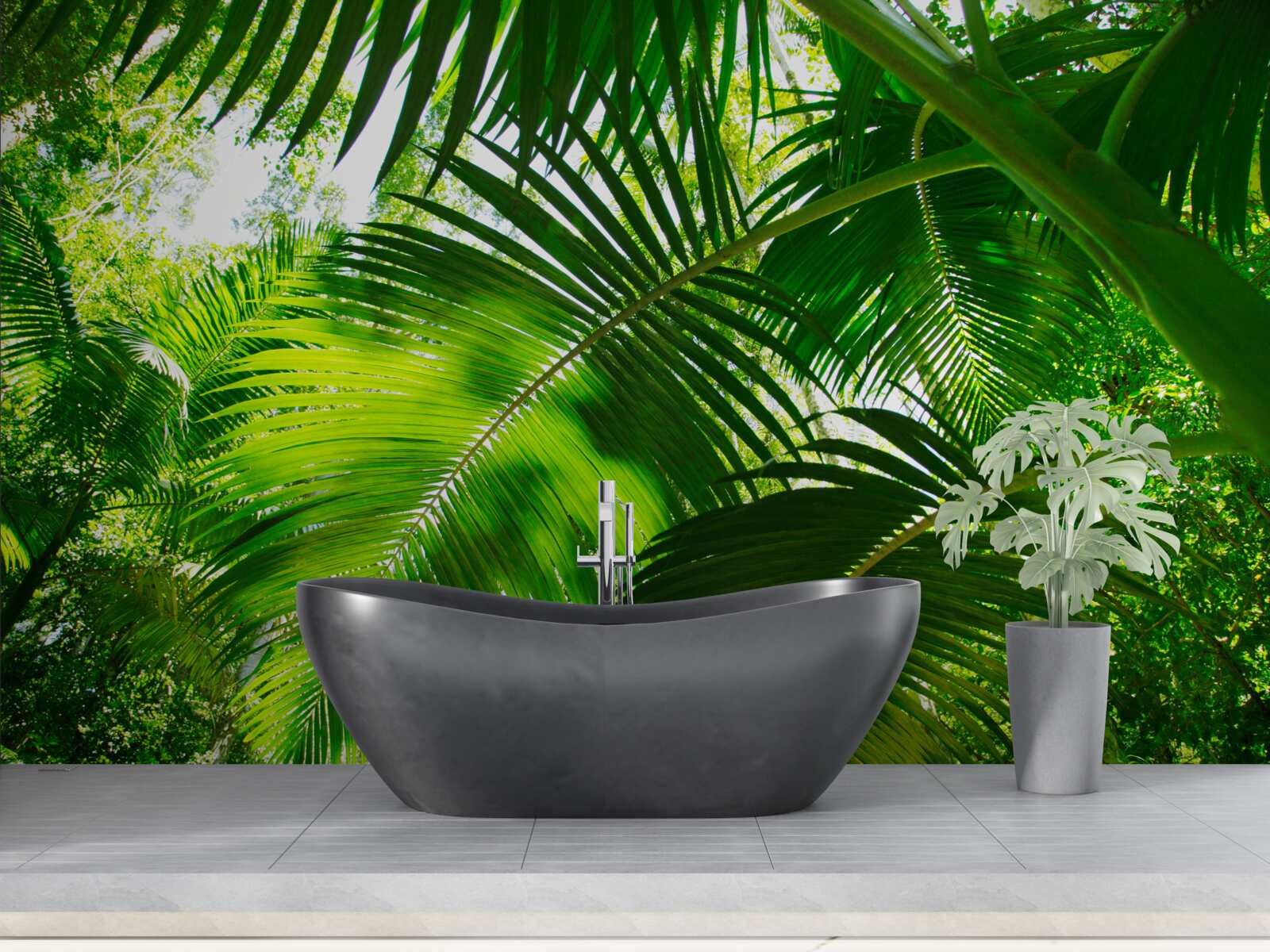 Fototapet frunze verzi mari