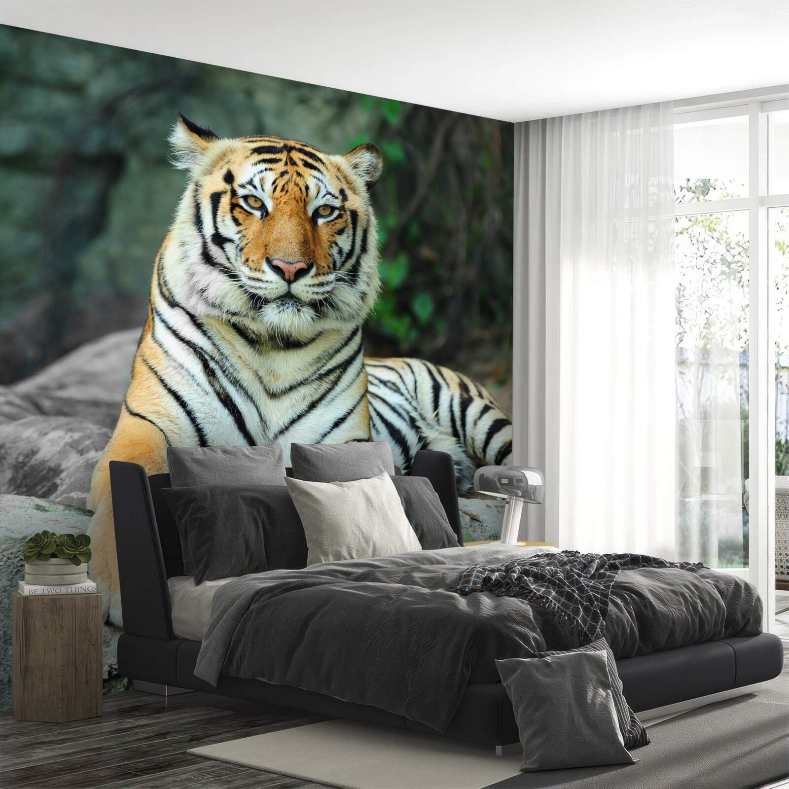 Fototapet tigru frumos în vacanță