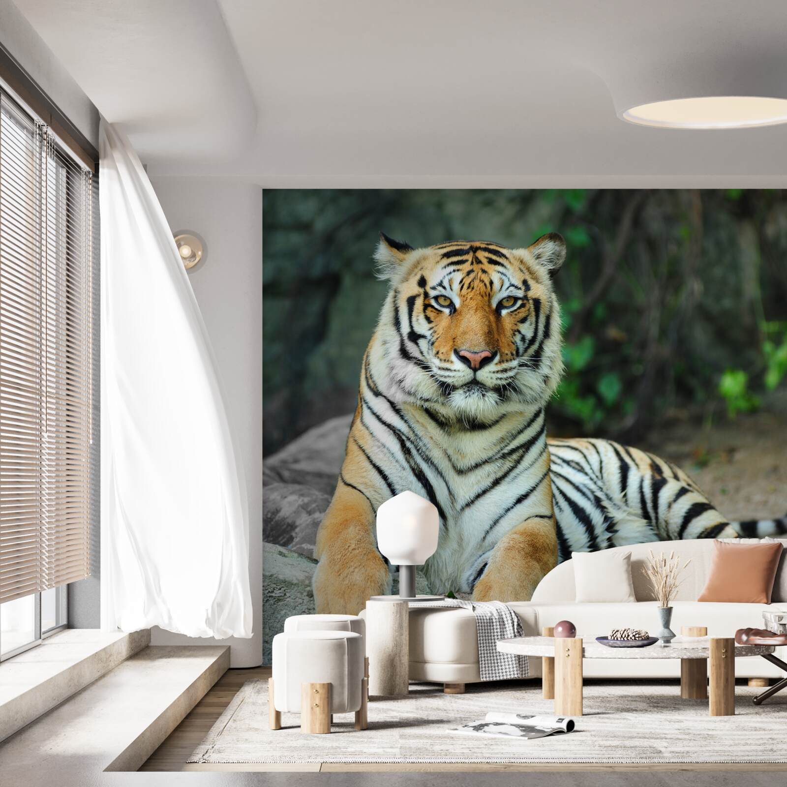 Fototapet tigru frumos în vacanță