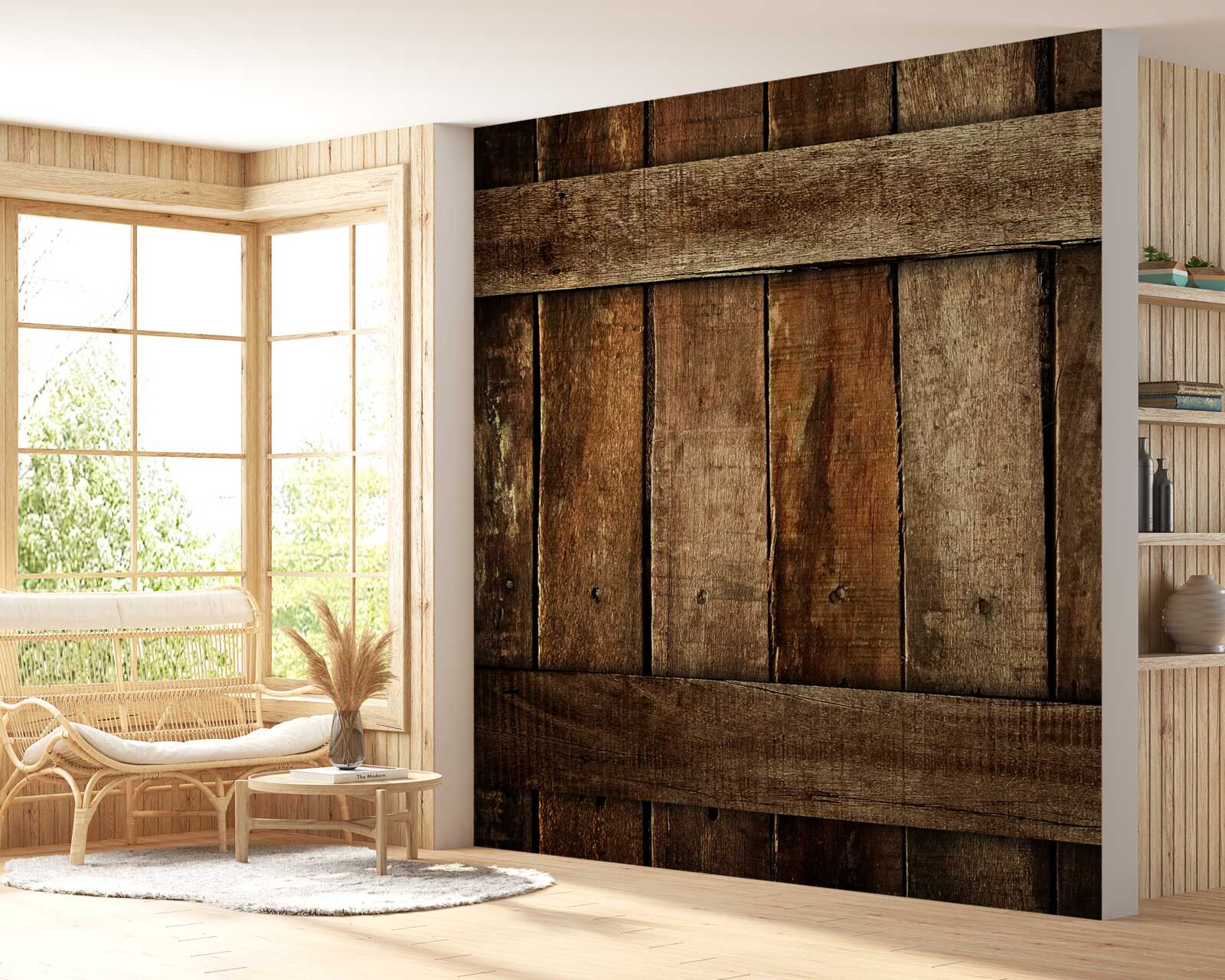 Fototapet plăci de lemn pentru garduri