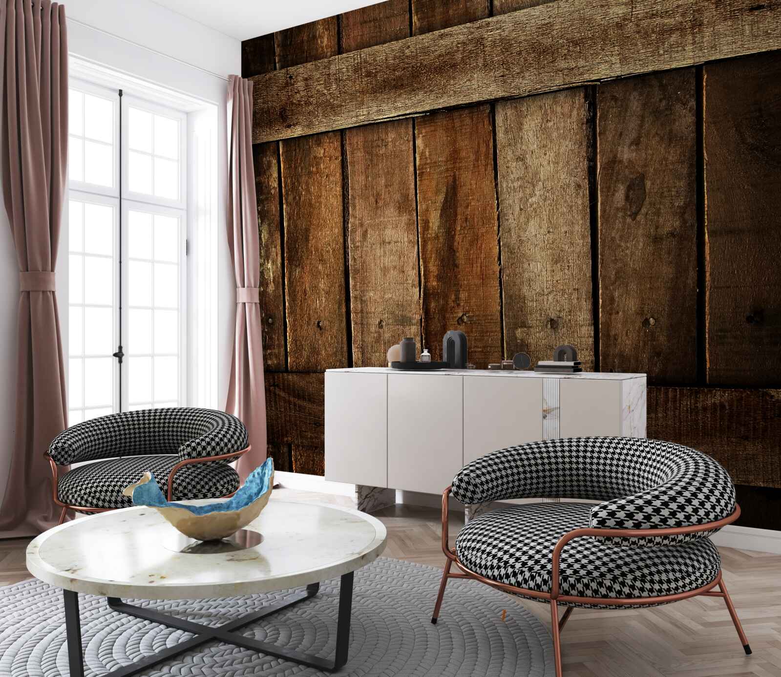 Fototapet plăci de lemn pentru garduri