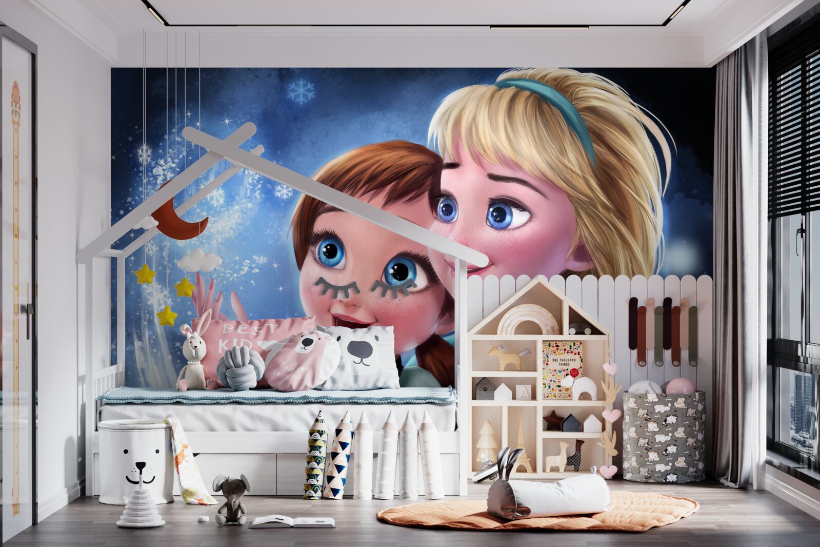 Fototapet două fete zâmbitoare