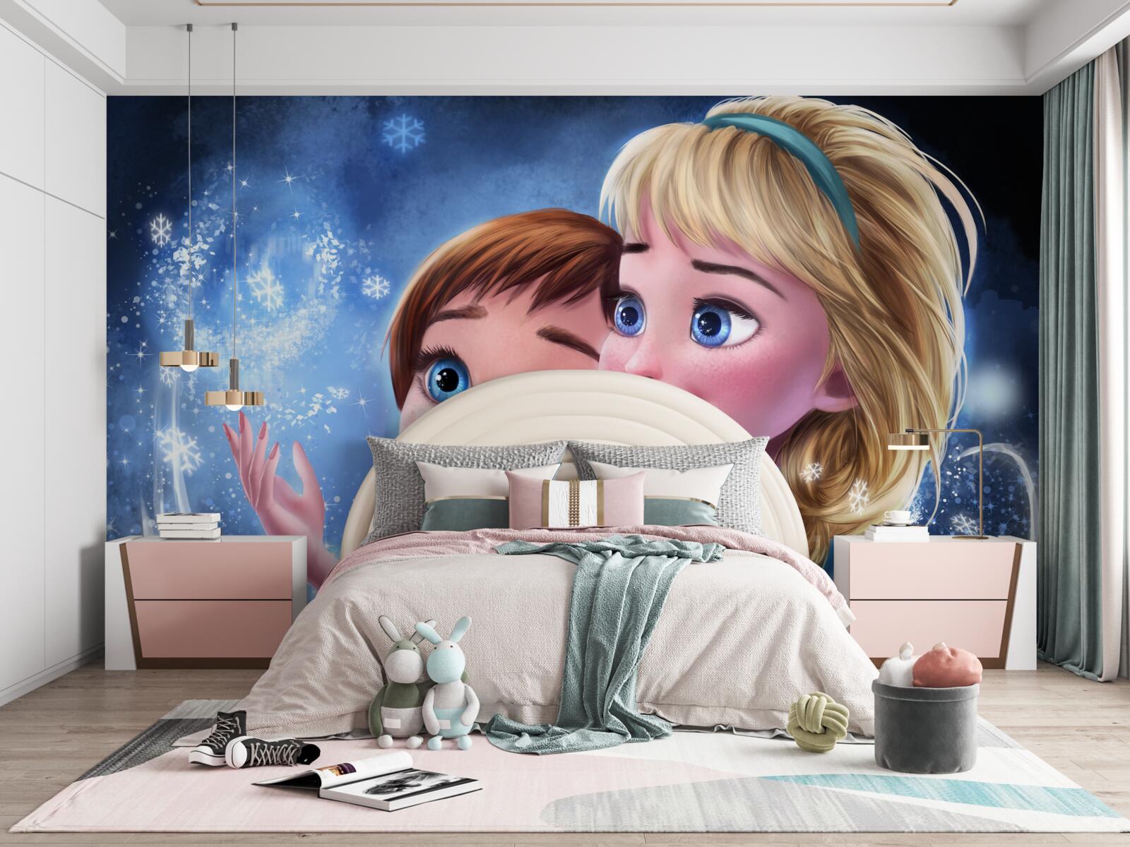 Fototapet două fete zâmbitoare