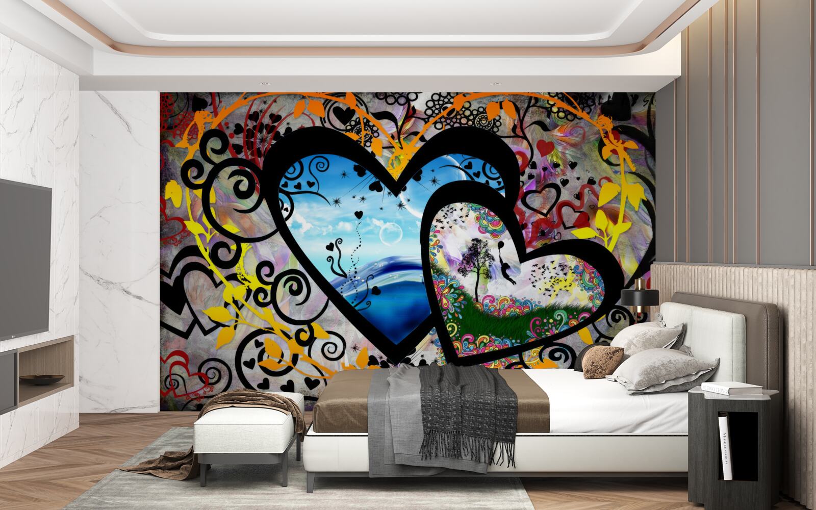 Fototapet două suflete întunecate