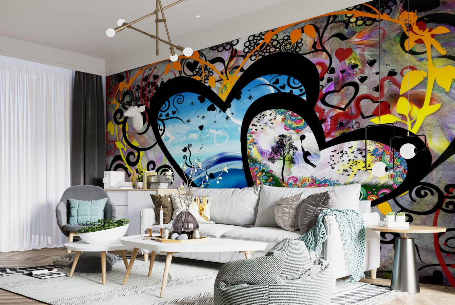 Fototapet două suflete întunecate