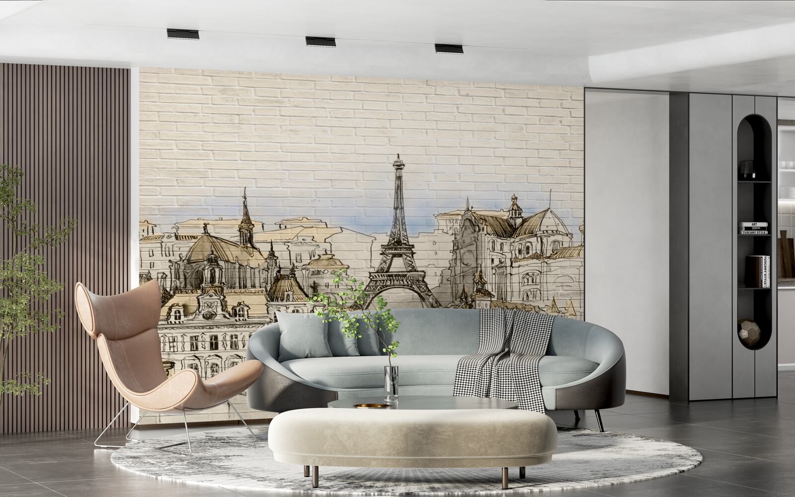 Fototapet principalele atracții turistice din paris