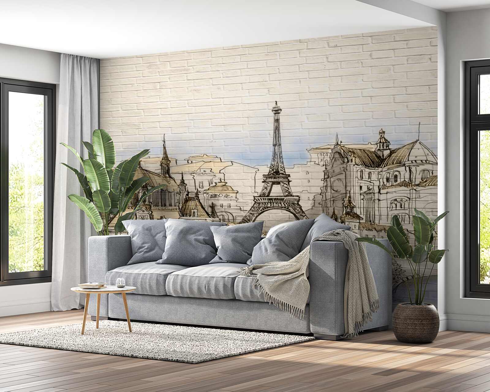 Fototapet principalele atracții turistice din paris