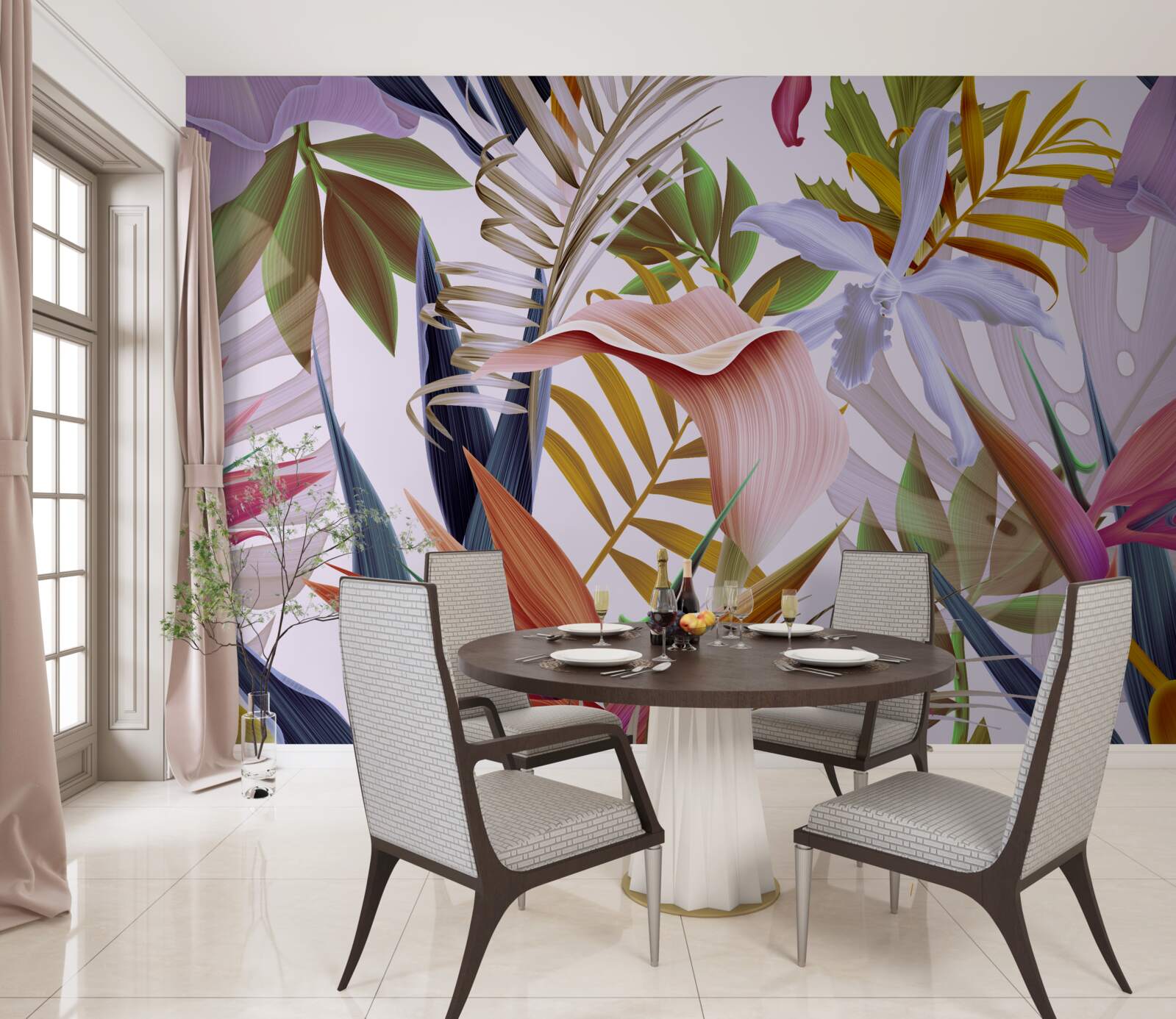 Fototapet plante mari de diferite culori