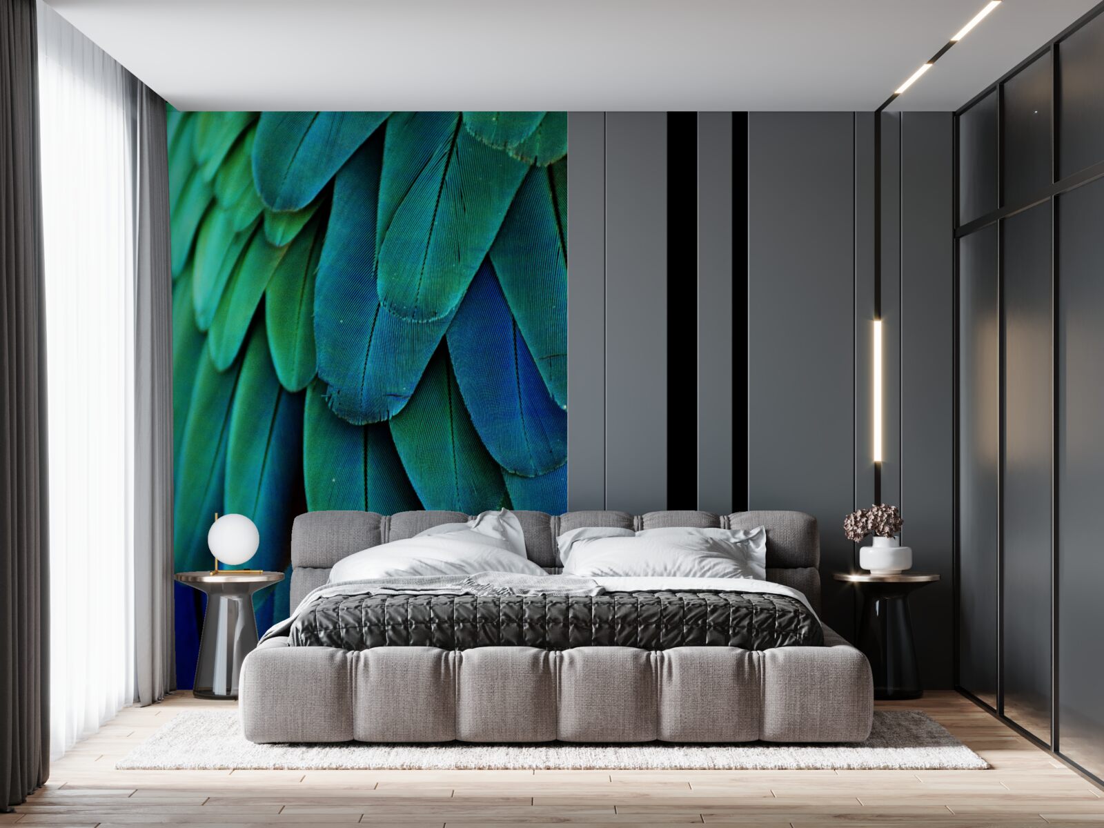 Fototapet frunzele sunt mari și de culoare verde închis