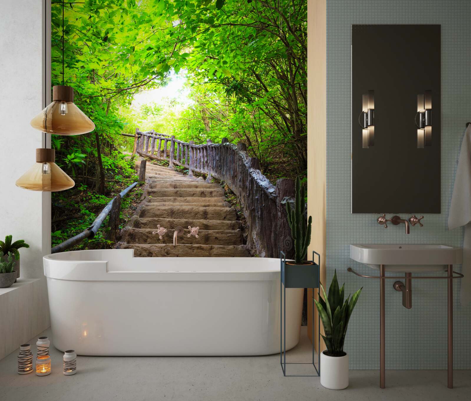 Fototapet scara verde