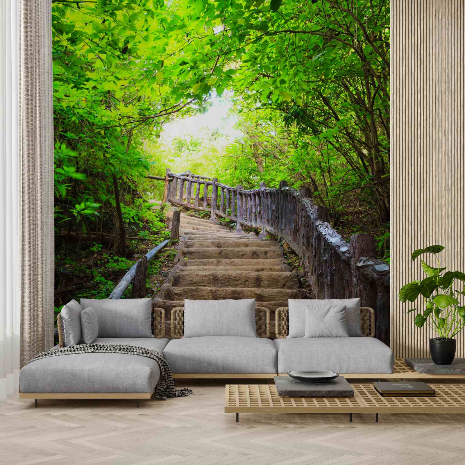 Fototapet scara verde