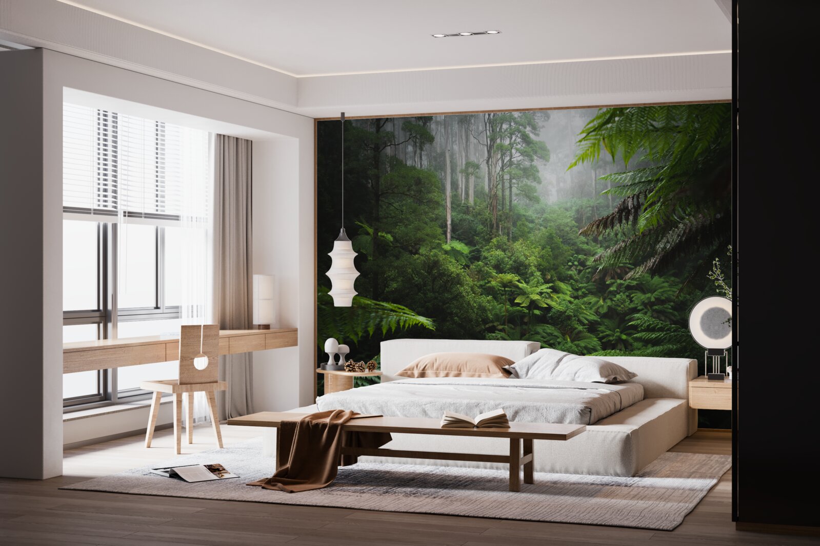 Fototapet pădure densă de smarald