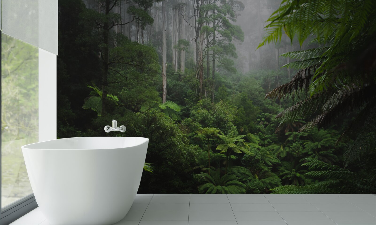 Fototapet pădure densă de smarald