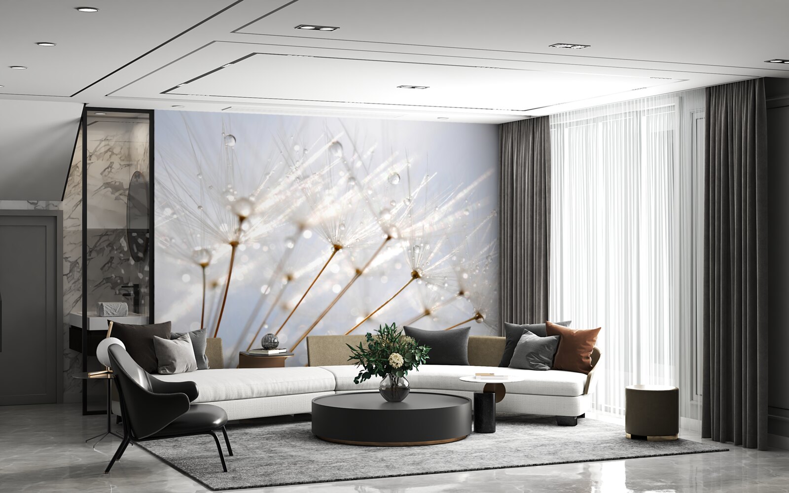 Fototapet fotografie de aproape a plantei