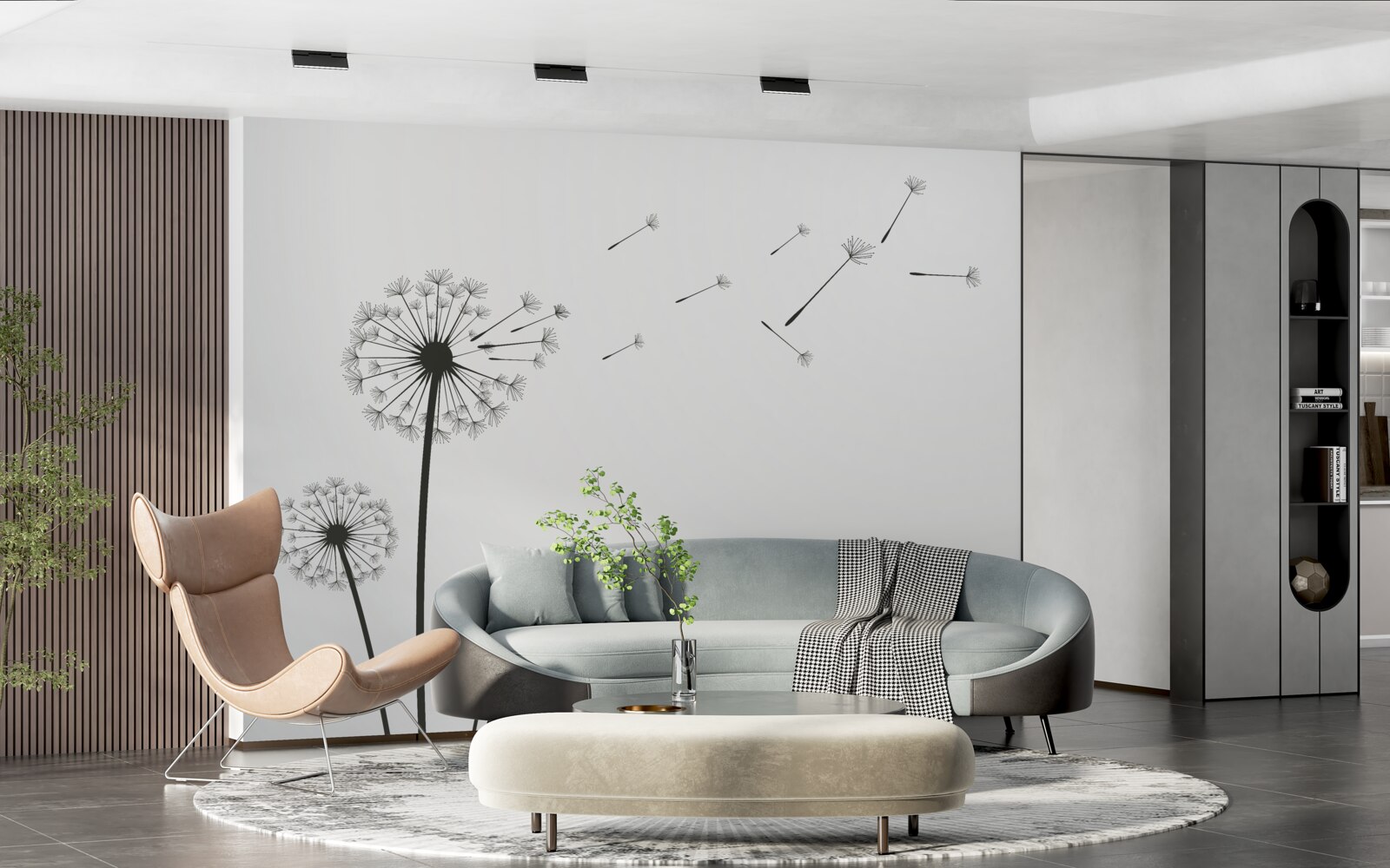 Fototapet lăptișorul căzut zboară departe