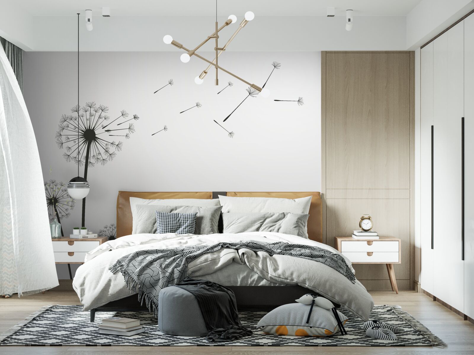 Fototapet lăptișorul căzut zboară departe